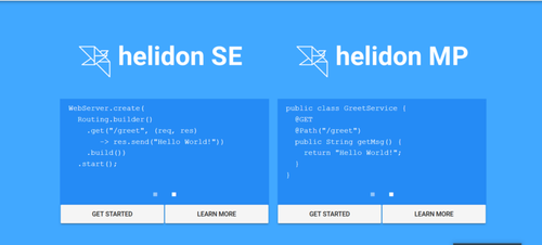 Différences au niveau du code entre Helidon SE et MP (Source : Site officiel Helidon)