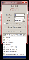 Capture d'écran de l'interface Device properties