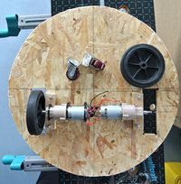 Robotic platform using lowcost drill DC motors